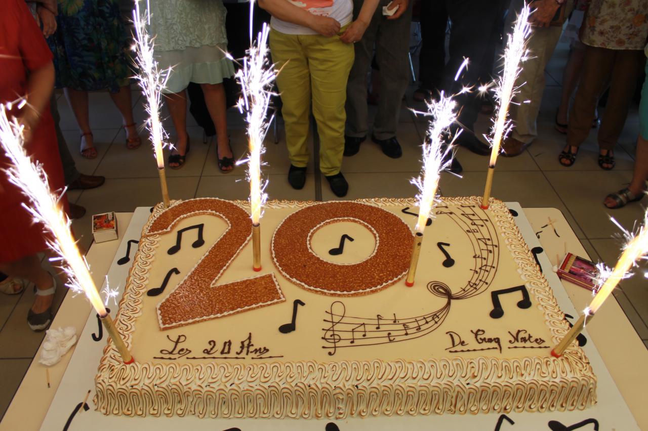 Gâteau d'anniversaire 20 ans